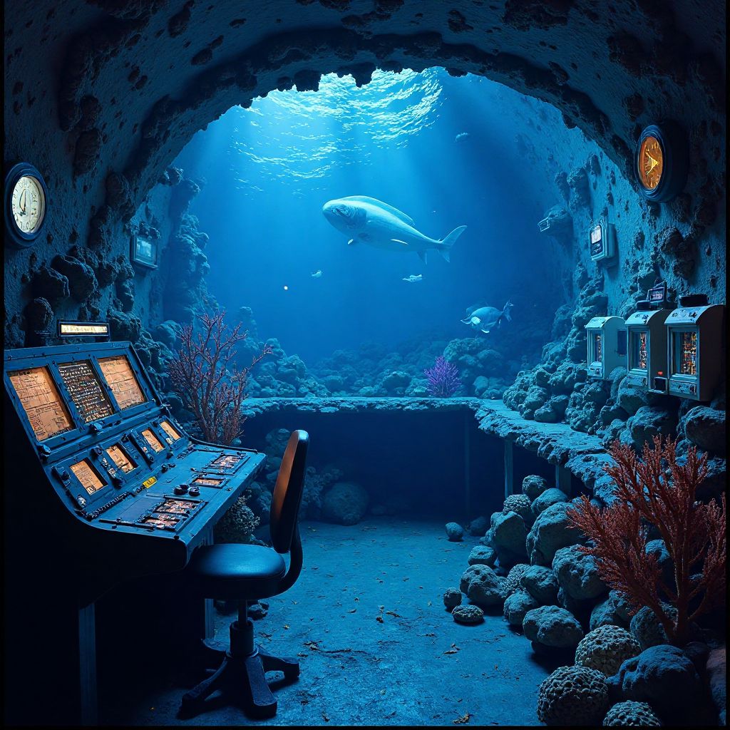 Completed Great Barrier Reef themed escape room