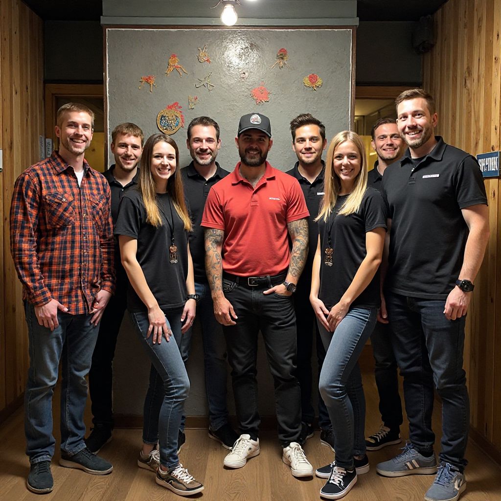 The Escape Down Under team in front of their escape room facility